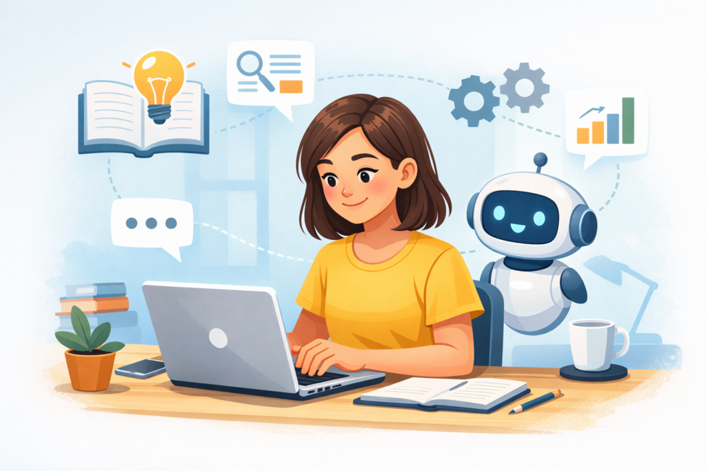 How AI tools help beginners learn and work smarter